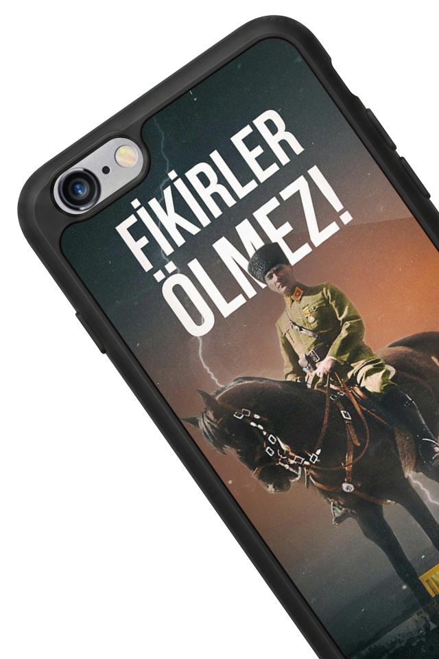iPhone 6s Plus Uyumlu Mustafa Kemal Ataturk Tasarımlı Glossy Premium Kılıf