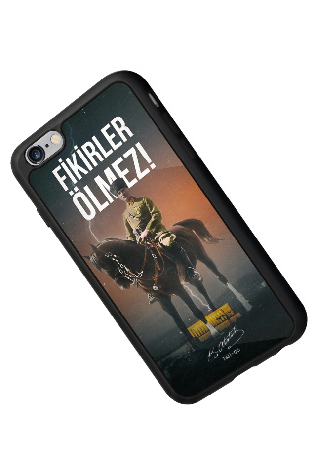 iPhone 6s Plus Uyumlu Mustafa Kemal Ataturk Tasarımlı Glossy Premium Kılıf