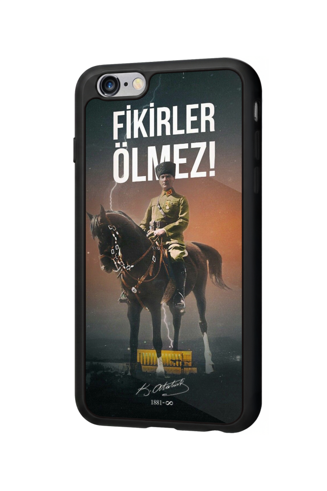 iPhone 6s Plus Uyumlu Mustafa Kemal Ataturk Tasarımlı Glossy Premium Kılıf