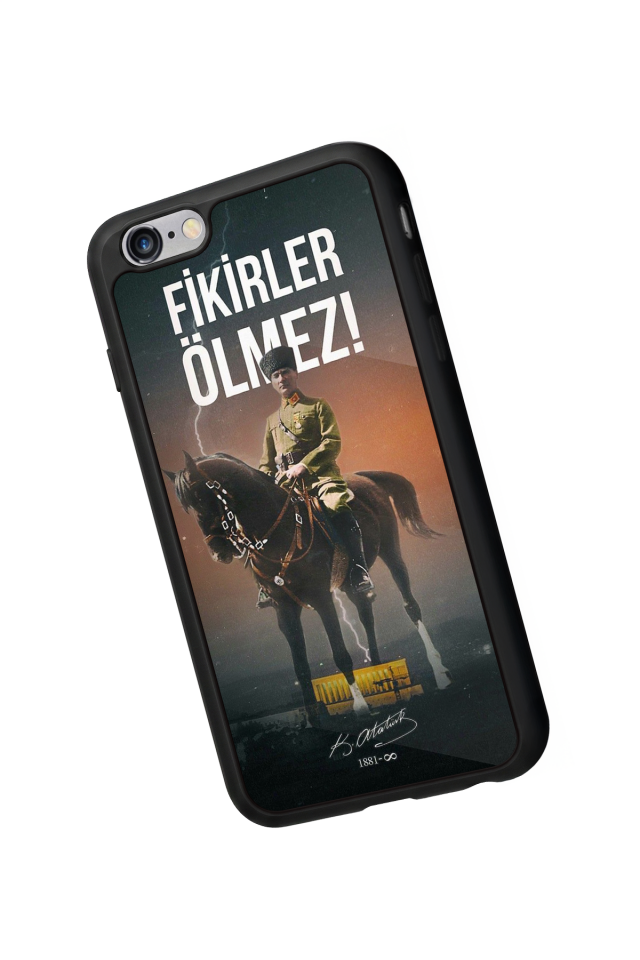 iPhone 6s Plus Uyumlu Mustafa Kemal Ataturk Tasarımlı Glossy Premium Kılıf