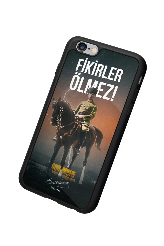 iPhone 6s Plus Uyumlu Mustafa Kemal Ataturk Tasarımlı Glossy Premium Kılıf