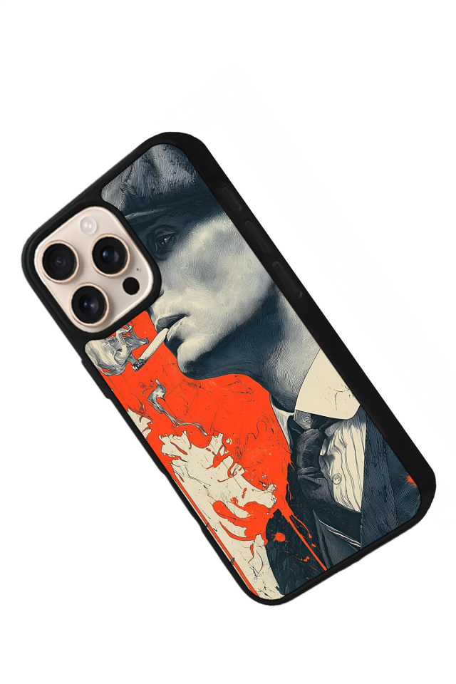 iPhone 14 Pro Uyumlu Peaky Blinders Tasarımlı Glossy Premium Kılıf