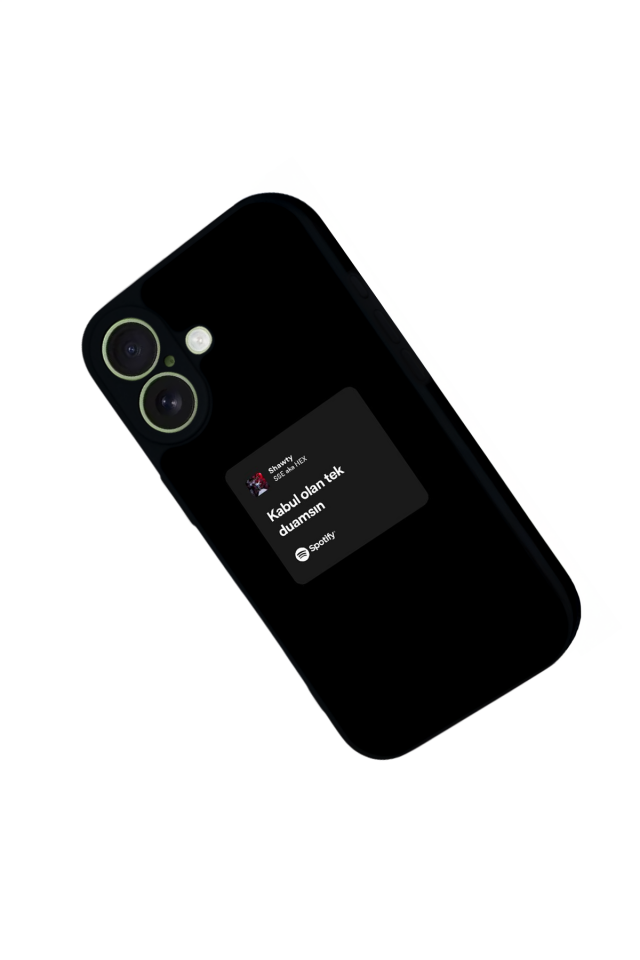 iPhone 17 Uyumlu Sarki Sozleri Tasarımlı Glossy Premium Kılıf