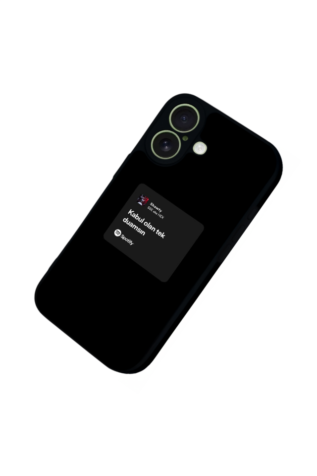 iPhone 17 Uyumlu Sarki Sozleri Tasarımlı Glossy Premium Kılıf