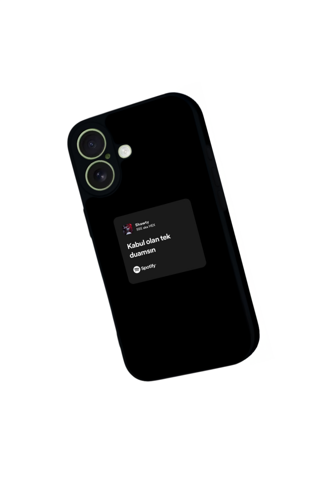 iPhone 17 Uyumlu Sarki Sozleri Tasarımlı Glossy Premium Kılıf