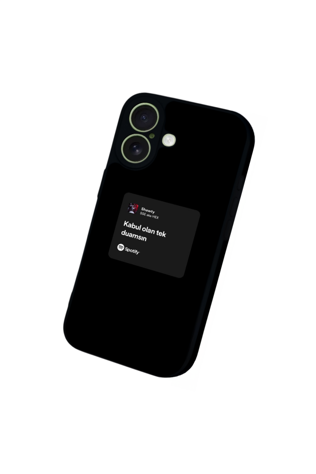 iPhone 17 Uyumlu Sarki Sozleri Tasarımlı Glossy Premium Kılıf