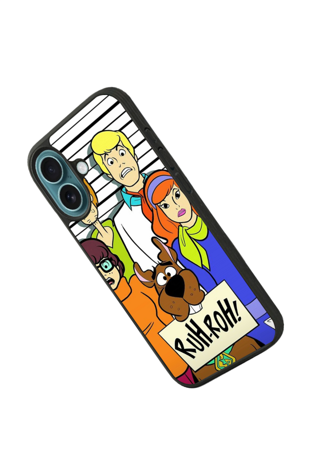 iPhone 16 Uyumlu Scooby Doo Tasarımlı Glossy Premium Kılıf