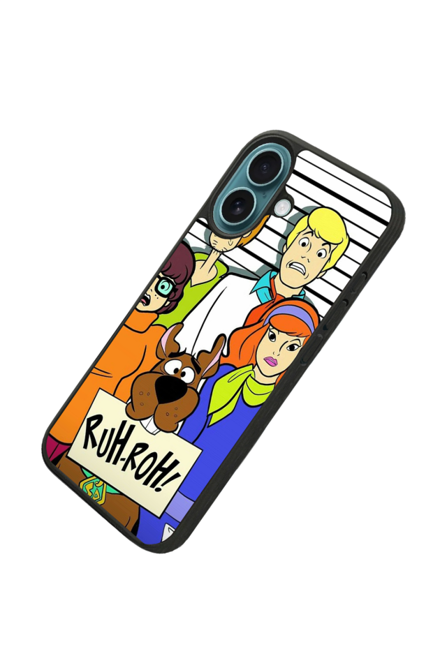 iPhone 16 Uyumlu Scooby Doo Tasarımlı Glossy Premium Kılıf