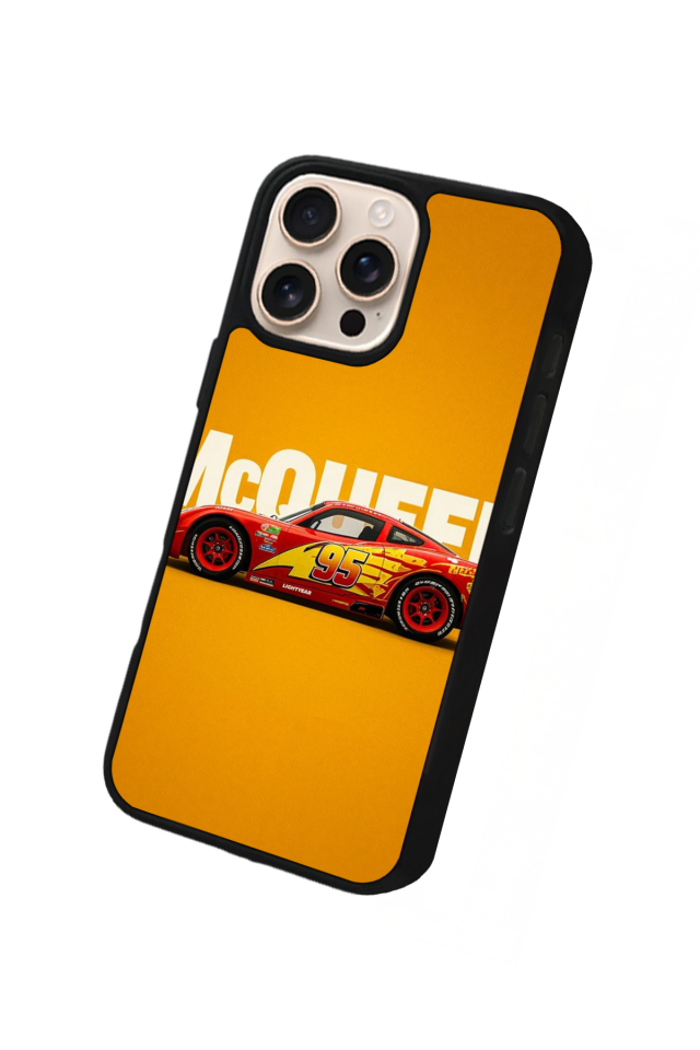 iPhone 14 Pro Max Uyumlu Simsek McQueen Tasarımlı Glossy Premium Kılıf