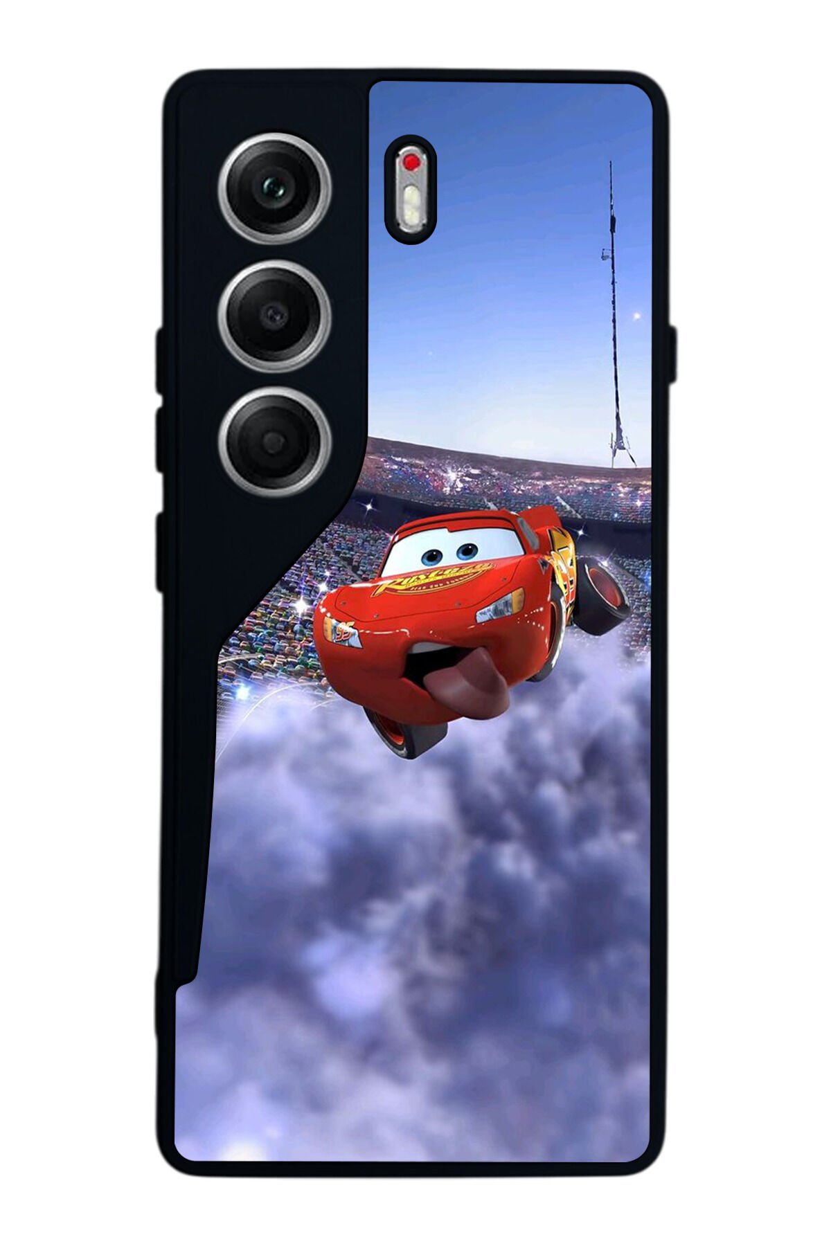 Tecno Camon 40 Uyumlu Şimsek McQueen Tasarımlı Glossy Premium Kılıf