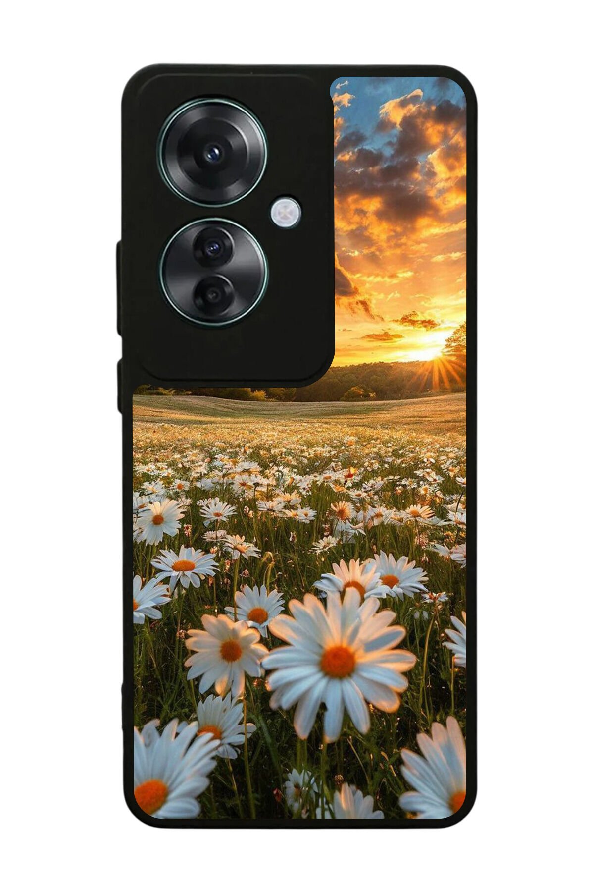 Oppo Reno 11F Uyumlu Cicek Tasarımlı Glossy Premium Kılıf