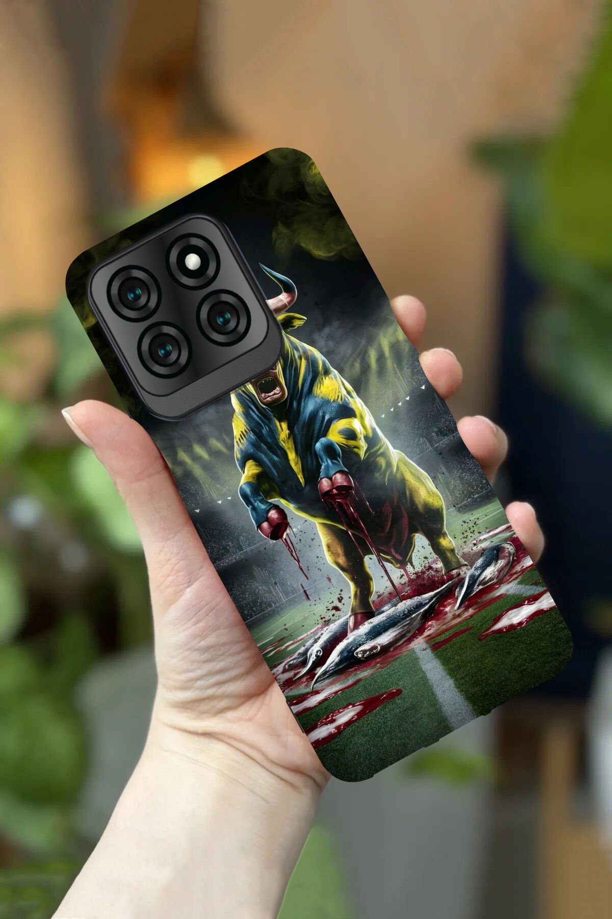Reeder S71 Uyumlu Kamera Korumalı Futbol Takımı Desenli HD Baskılı Silikon Kılıf