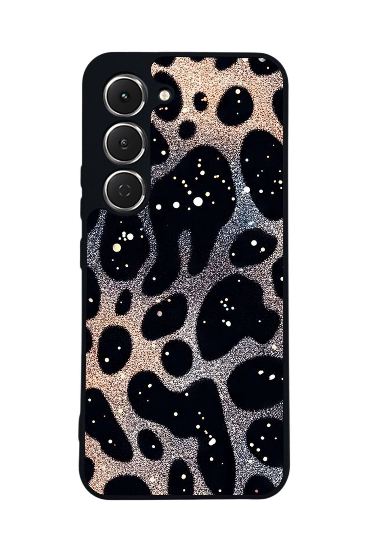 Tecno Spark 40 Pro Uyumlu Hologram Leopar Tasarımlı Glossy Premium Kılıf