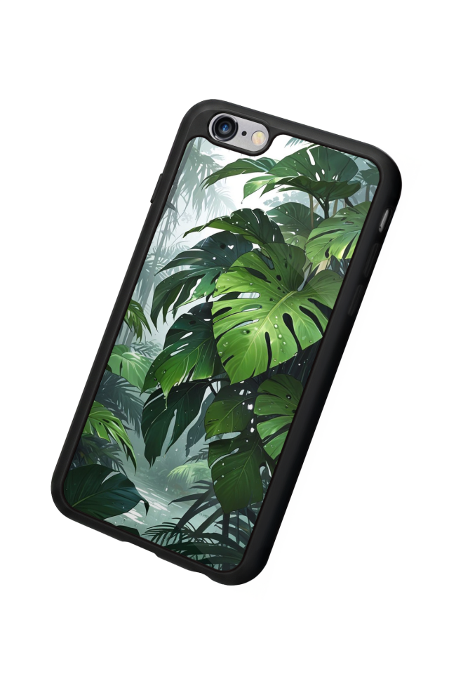 iPhone 6s Plus Uyumlu Botanik Tasarımlı Glossy Premium Kılıf