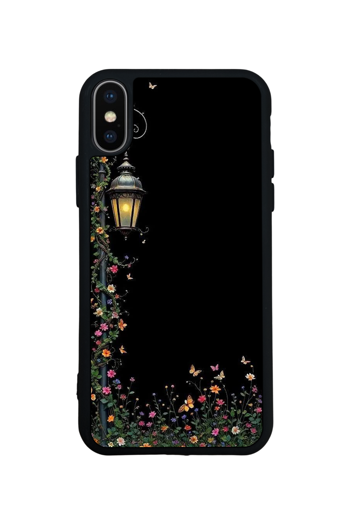 iPhone X/ XS Uyumlu Floral Tasarımlı Glossy Premium Kılıf