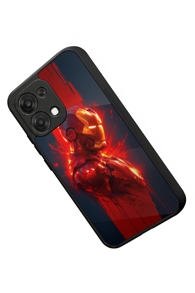 Oppo A6 Pro Uyumlu  Iron Man ( Demir Adam ) Tasarımlı Glossy Premium Kılıf