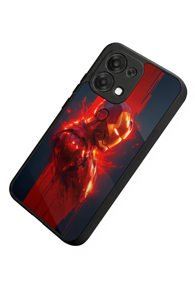 Oppo A6 Pro Uyumlu  Iron Man ( Demir Adam ) Tasarımlı Glossy Premium Kılıf