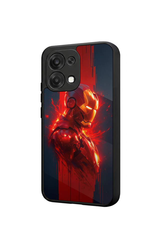 Oppo A6 Pro Uyumlu  Iron Man ( Demir Adam ) Tasarımlı Glossy Premium Kılıf