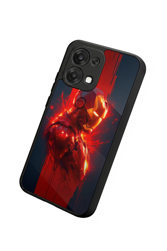 Oppo A6 Pro Uyumlu  Iron Man ( Demir Adam ) Tasarımlı Glossy Premium Kılıf