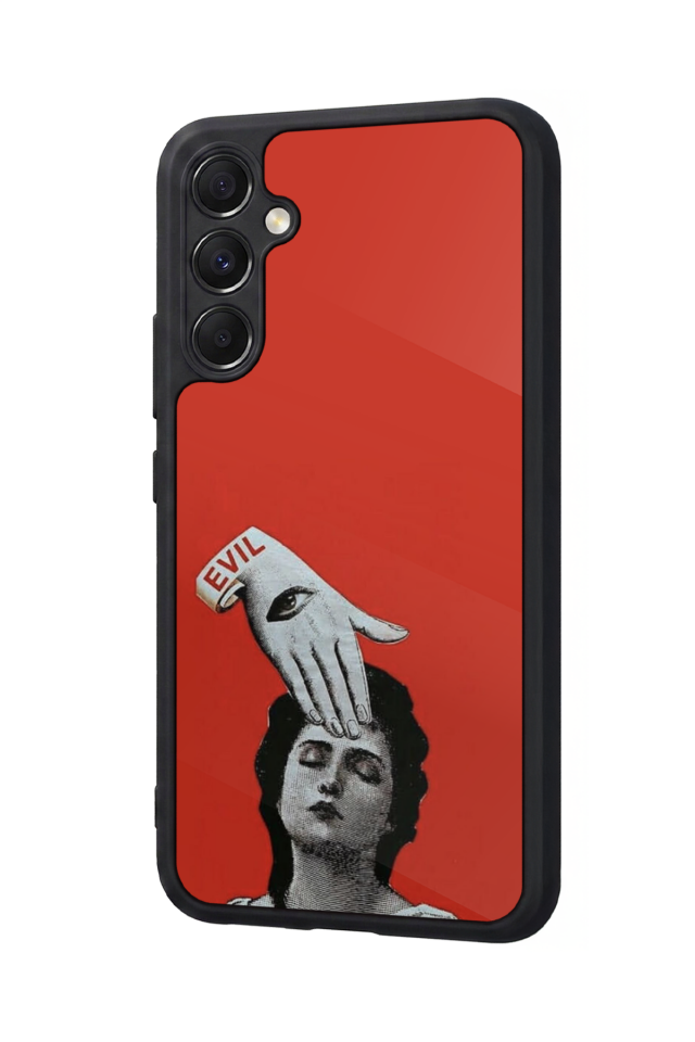Samsung Galaxy A34 Uyumlu Kirmizi Tasarımlı Glossy Premium Kılıf