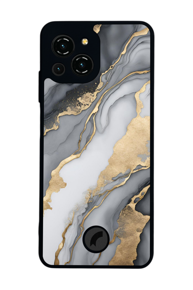 Reeder S23 Pro Max Uyumlu Mermer Marble Tasarımlı Glossy Premium Kılıf