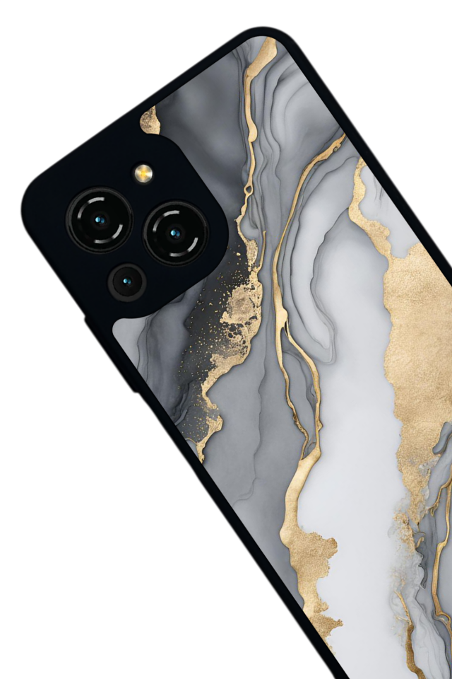 Reeder S23 Pro Max Uyumlu Mermer Marble Tasarımlı Glossy Premium Kılıf