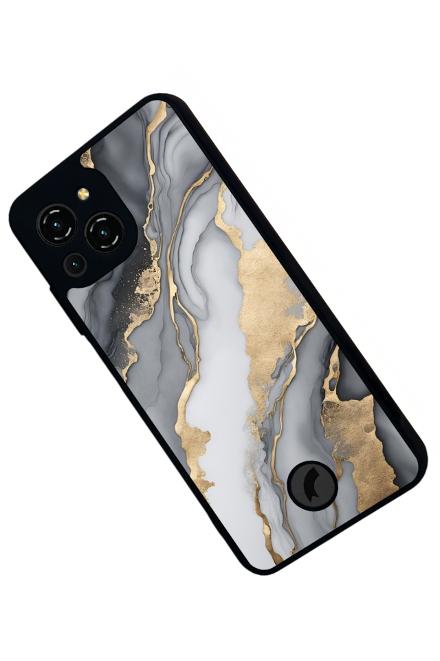 Reeder S23 Pro Max Uyumlu Mermer Marble Tasarımlı Glossy Premium Kılıf