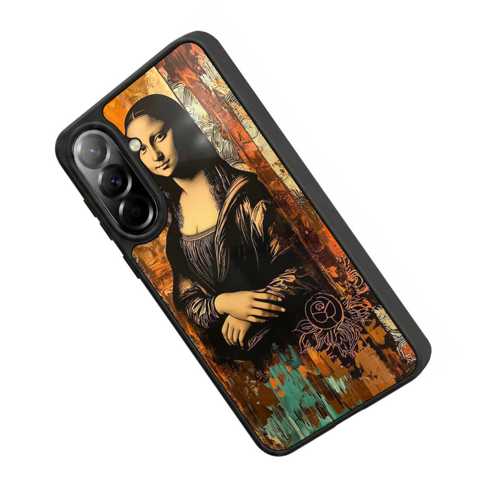 Samsung Galaxy A37 Uyumlu Monalisa Tasarımlı Glossy Premium Kılıf