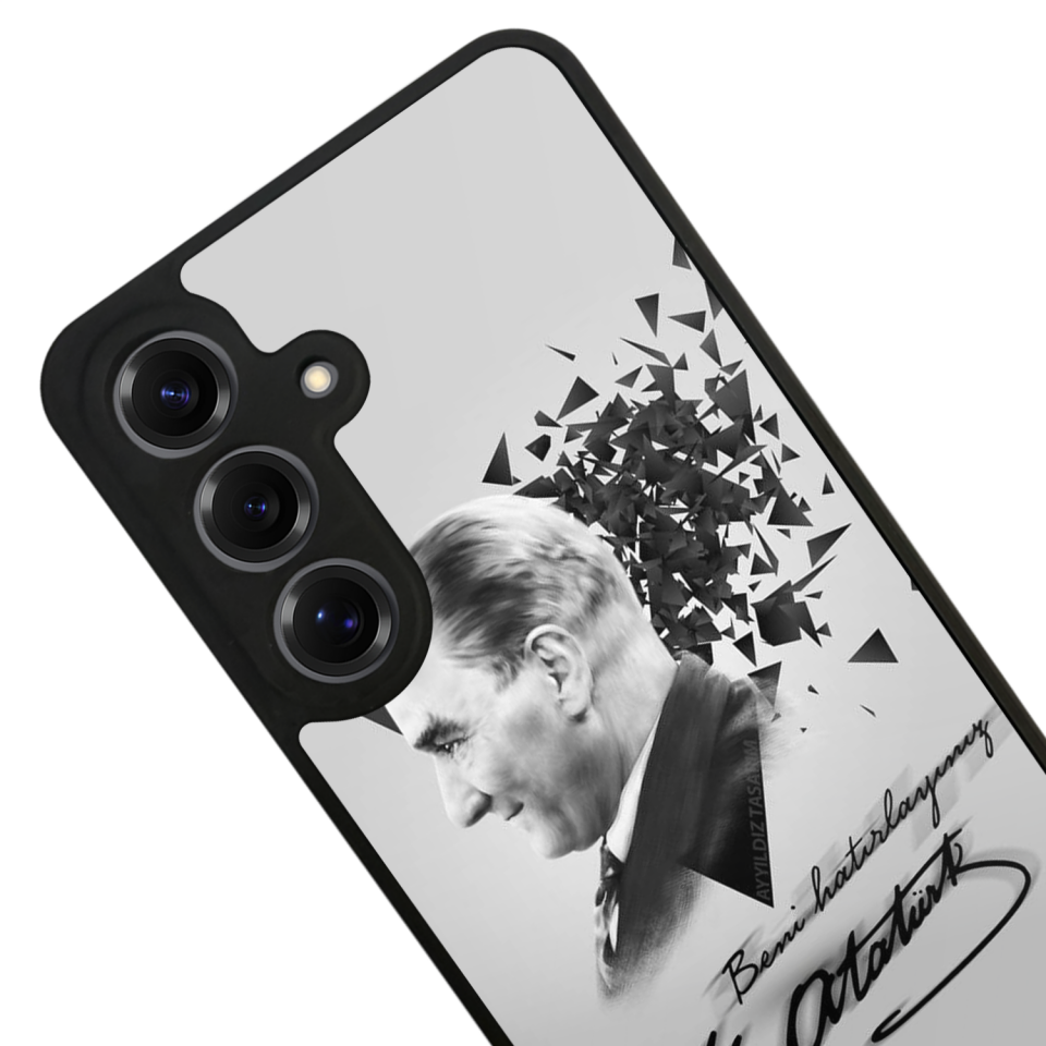 Samsung Galaxy S25 Uyumlu Mustafa Kemal Ataturk Tasarımlı Glossy Premium Kılıf