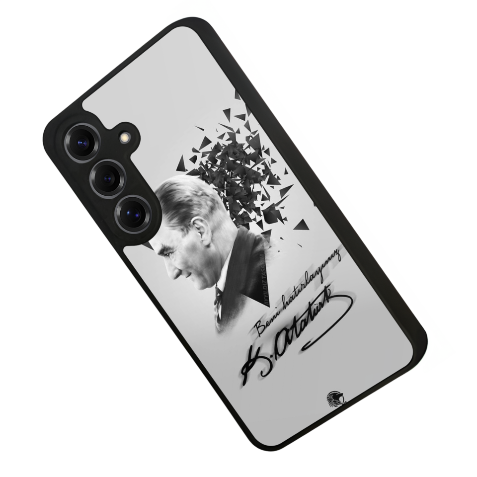 Samsung Galaxy S25 Uyumlu Mustafa Kemal Ataturk Tasarımlı Glossy Premium Kılıf