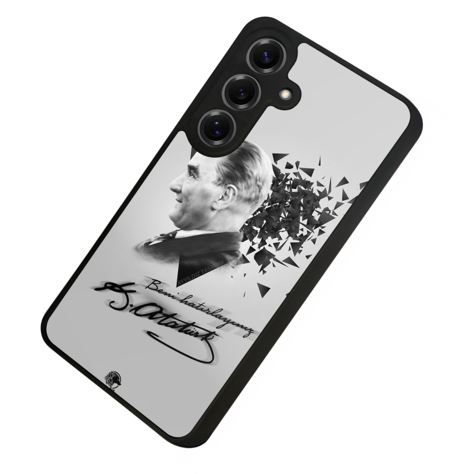 Samsung Galaxy S25 Uyumlu Mustafa Kemal Ataturk Tasarımlı Glossy Premium Kılıf
