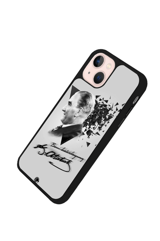 iPhone 13/14 Uyumlu Mustafa Kemal Ataturk Tasarımlı Glossy Premium Kılıf