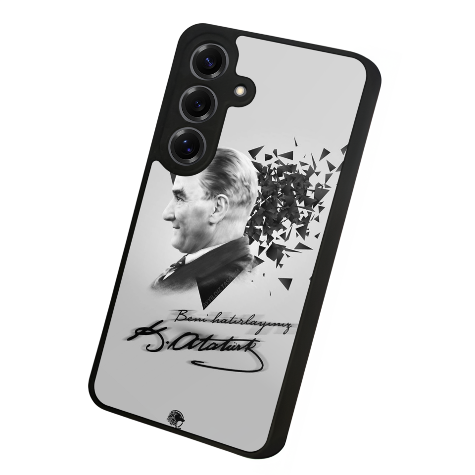 Samsung Galaxy S25 Uyumlu Mustafa Kemal Ataturk Tasarımlı Glossy Premium Kılıf