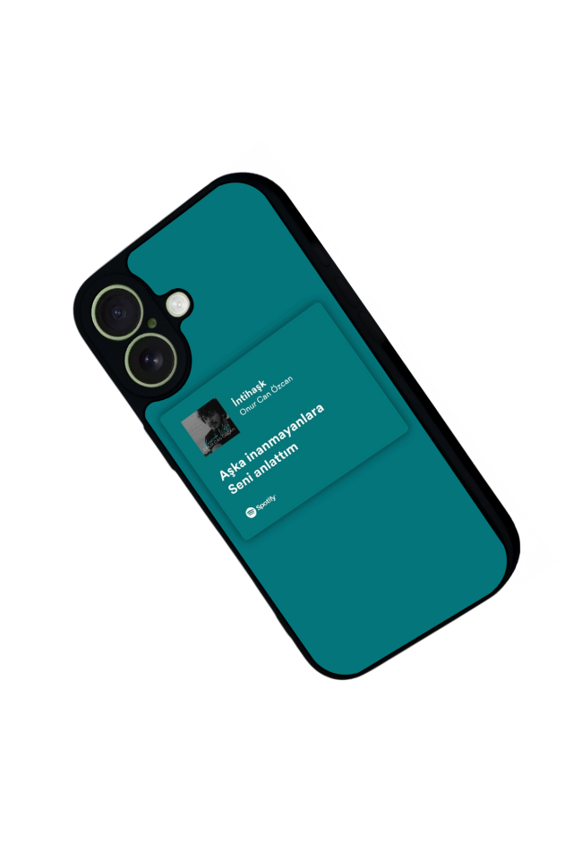 iPhone 17 Uyumlu Sarki Sozleri Tasarımlı Glossy Premium Kılıf
