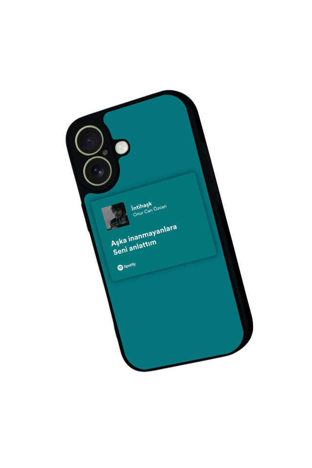 iPhone 17 Uyumlu Sarki Sozleri Tasarımlı Glossy Premium Kılıf
