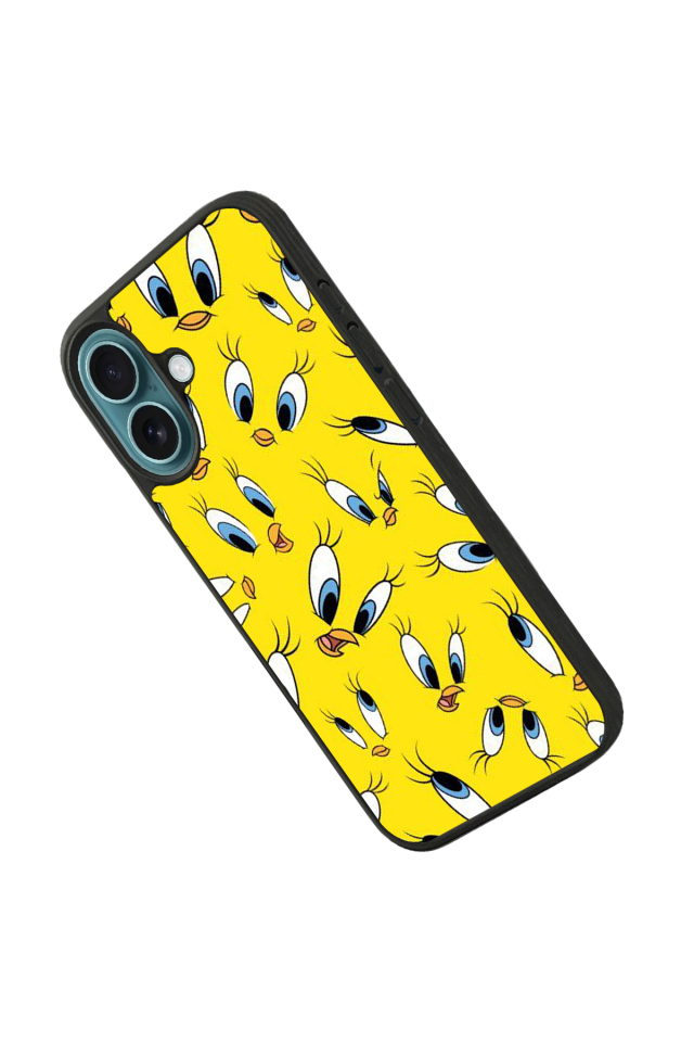 iPhone 16 Uyumlu Tweety Tasarımlı Glossy Premium Kılıf