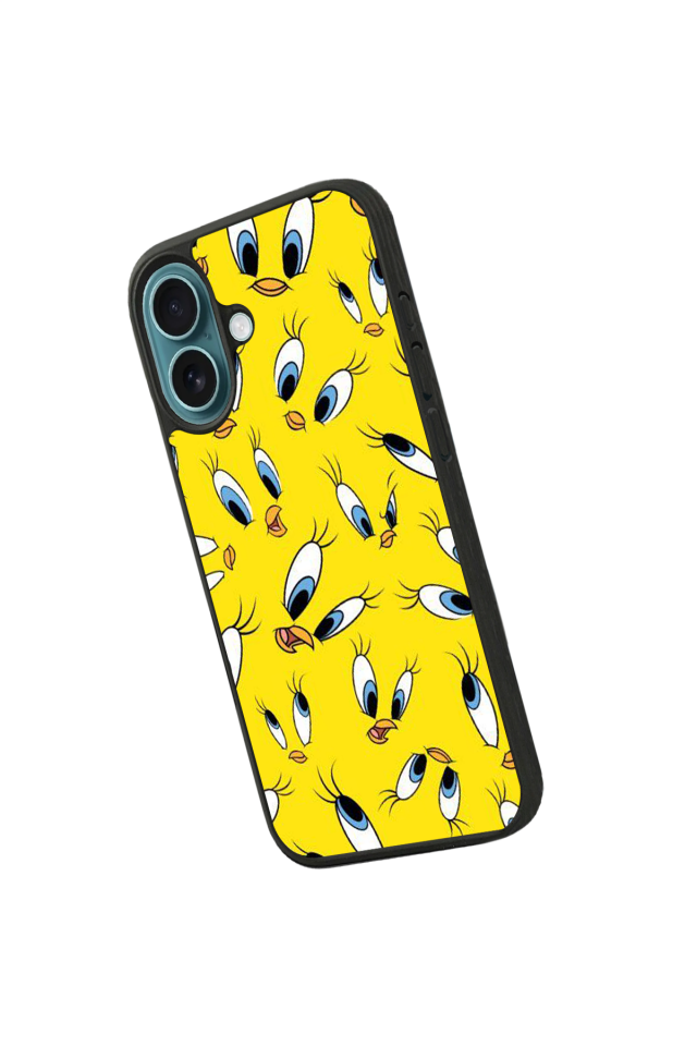 iPhone 16 Uyumlu Tweety Tasarımlı Glossy Premium Kılıf