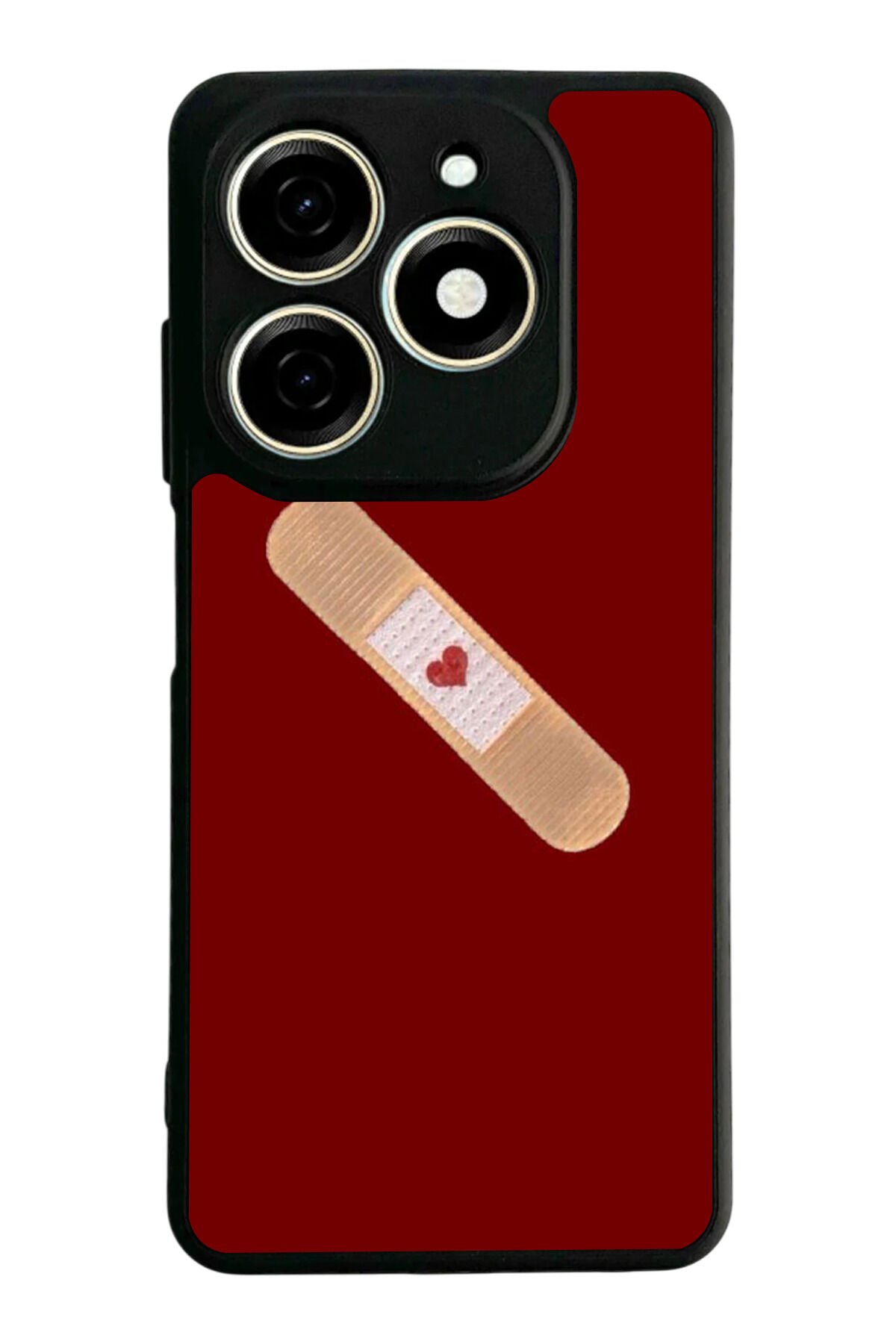 Tecno Spark 20/20C Uyumlu Kalp Love Tasarımlı Glossy Premium Kılıf