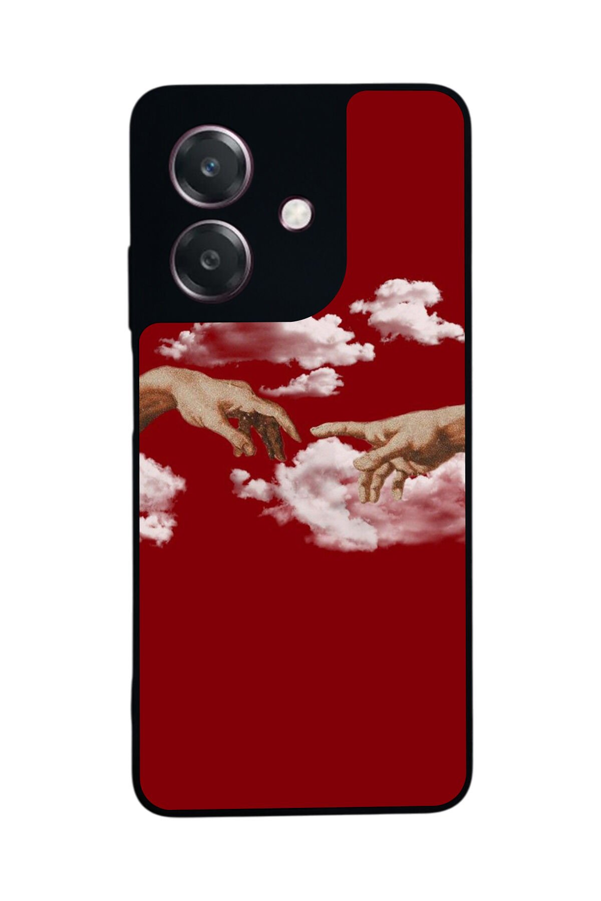 Oppo A3 5G Uyumlu Kirmizi Tasarımlı Glossy Premium Kılıf