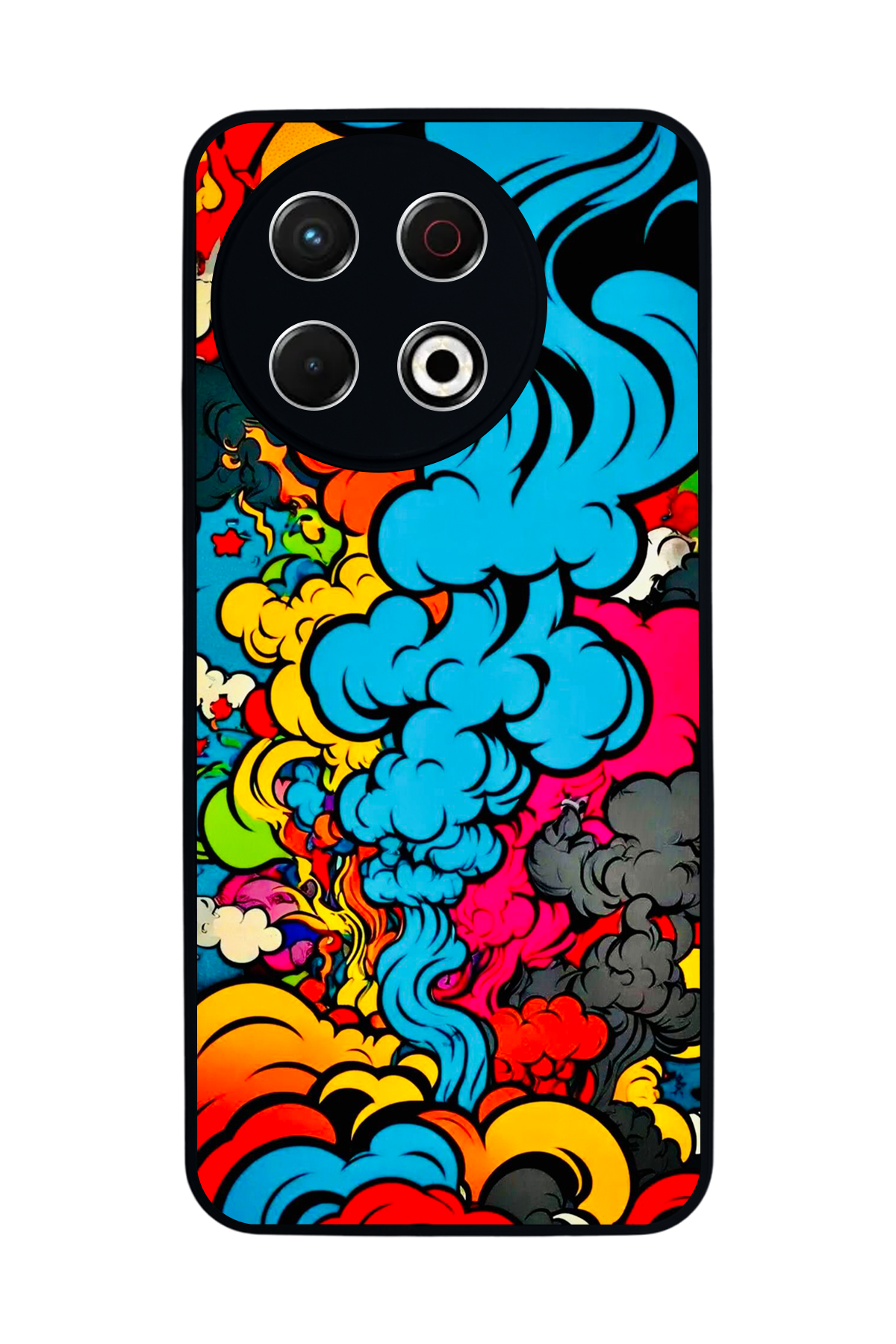 Tecno Spark 30 Pro Uyumlu Abstract Tasarımlı Glossy Premium Kılıf