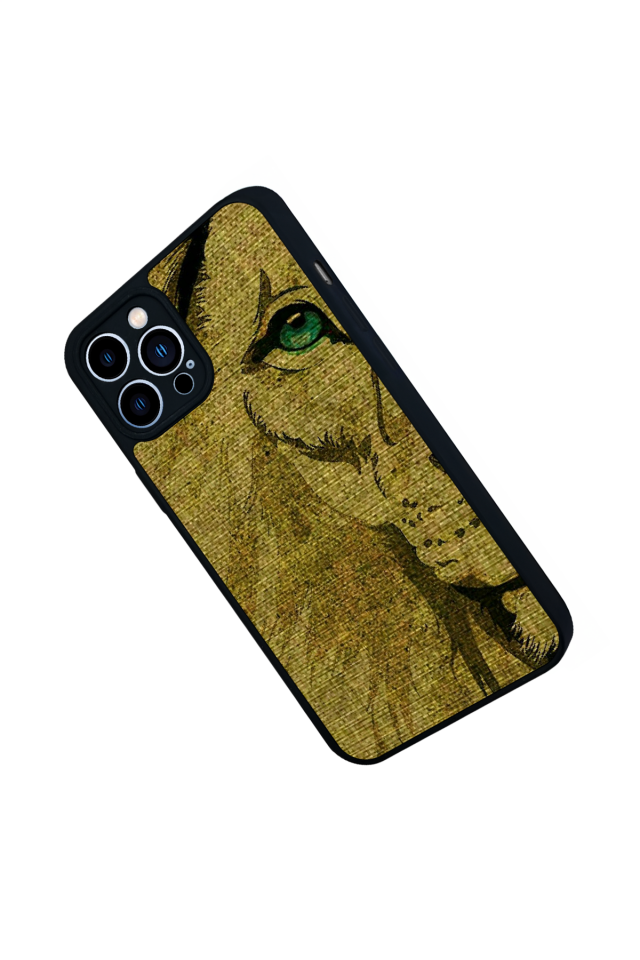 iPhone 12 Pro Max Uyumlu Aslan Tasarımlı Glossy Premium Kılıf