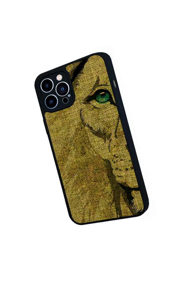 iPhone 12 Pro Max Uyumlu Aslan Tasarımlı Glossy Premium Kılıf