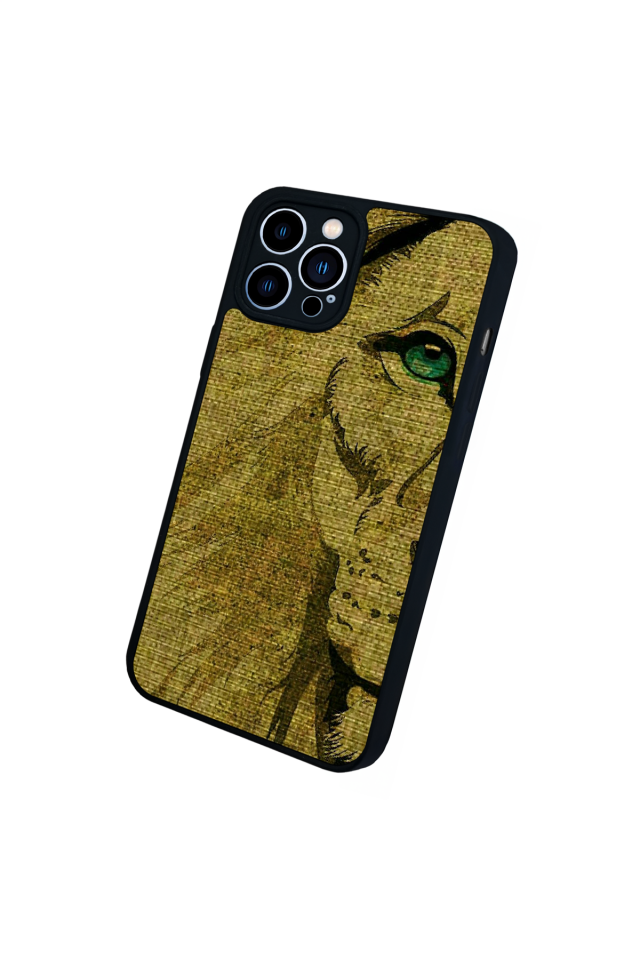 iPhone 12 Pro Max Uyumlu Aslan Tasarımlı Glossy Premium Kılıf