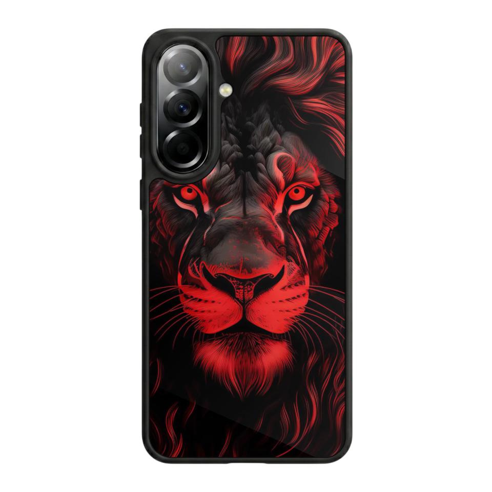 Samsung Galaxy A57 Uyumlu Aslan Tasarımlı Glossy Premium Kılıf