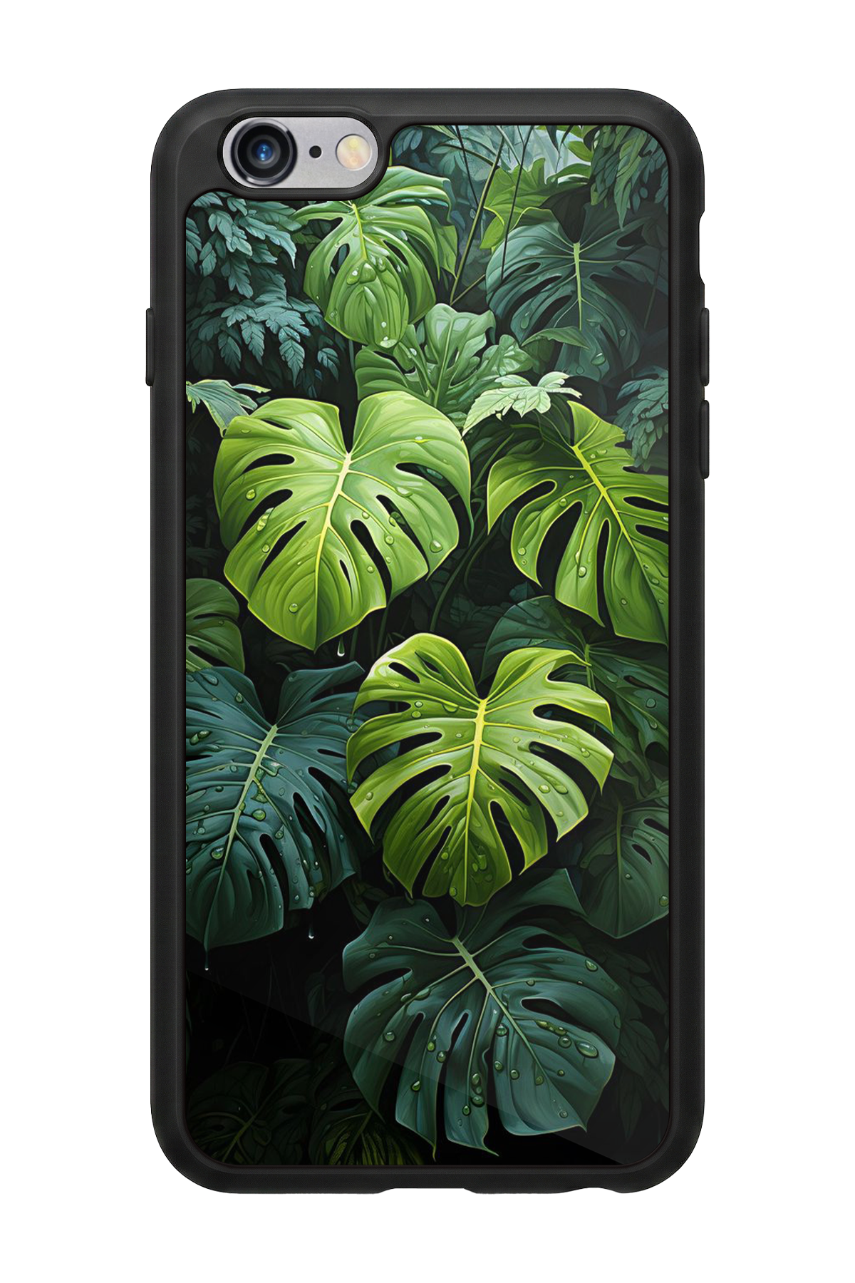 iPhone 6s Plus Uyumlu Botanik Tasarımlı Glossy Premium Kılıf