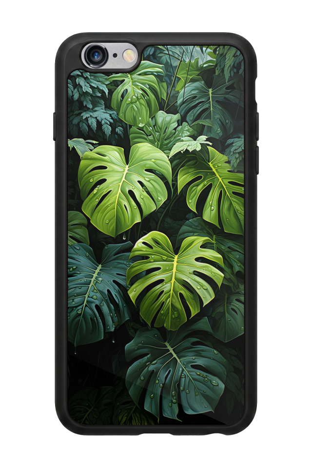 iPhone 6s Plus Uyumlu Botanik Tasarımlı Glossy Premium Kılıf