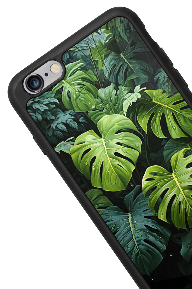 iPhone 6s Plus Uyumlu Botanik Tasarımlı Glossy Premium Kılıf