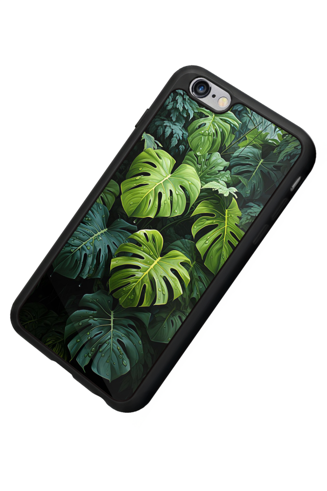 iPhone 6s Plus Uyumlu Botanik Tasarımlı Glossy Premium Kılıf