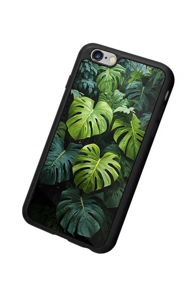iPhone 6s Plus Uyumlu Botanik Tasarımlı Glossy Premium Kılıf