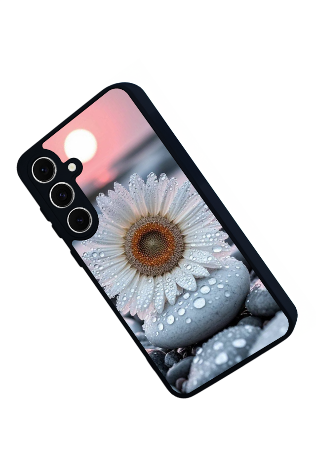 Samsung Galaxy S24 FE Uyumlu Cicek Tasarımlı Glossy Premium Kılıf